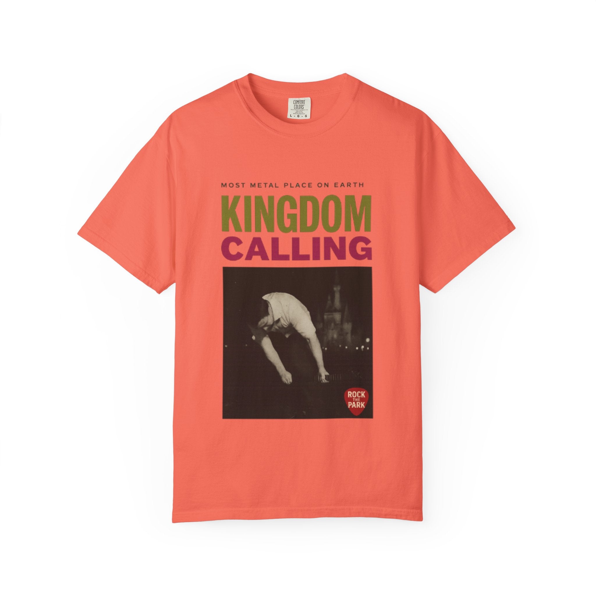 Kingdom Calling Graphic T-Shirt Rock the Park Most Metal Place on Earth