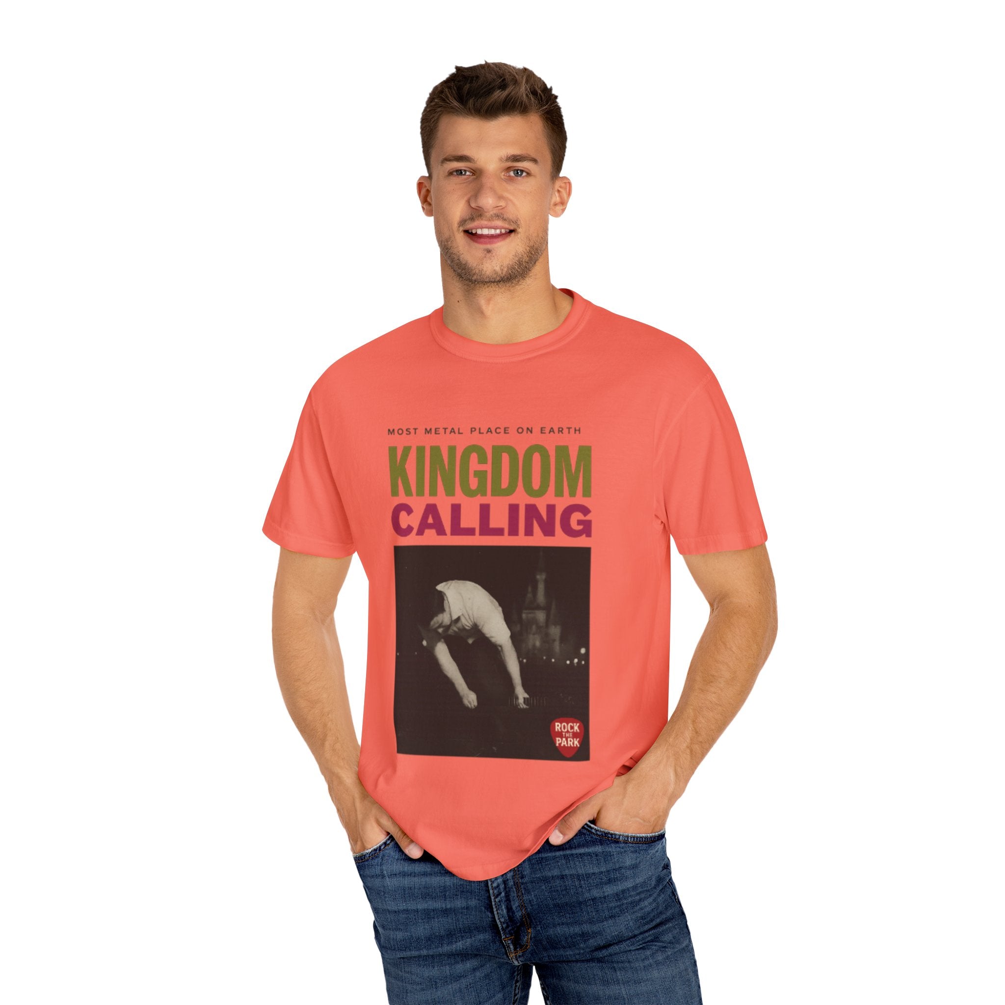 Kingdom Calling Graphic T-Shirt Rock the Park Most Metal Place on Earth