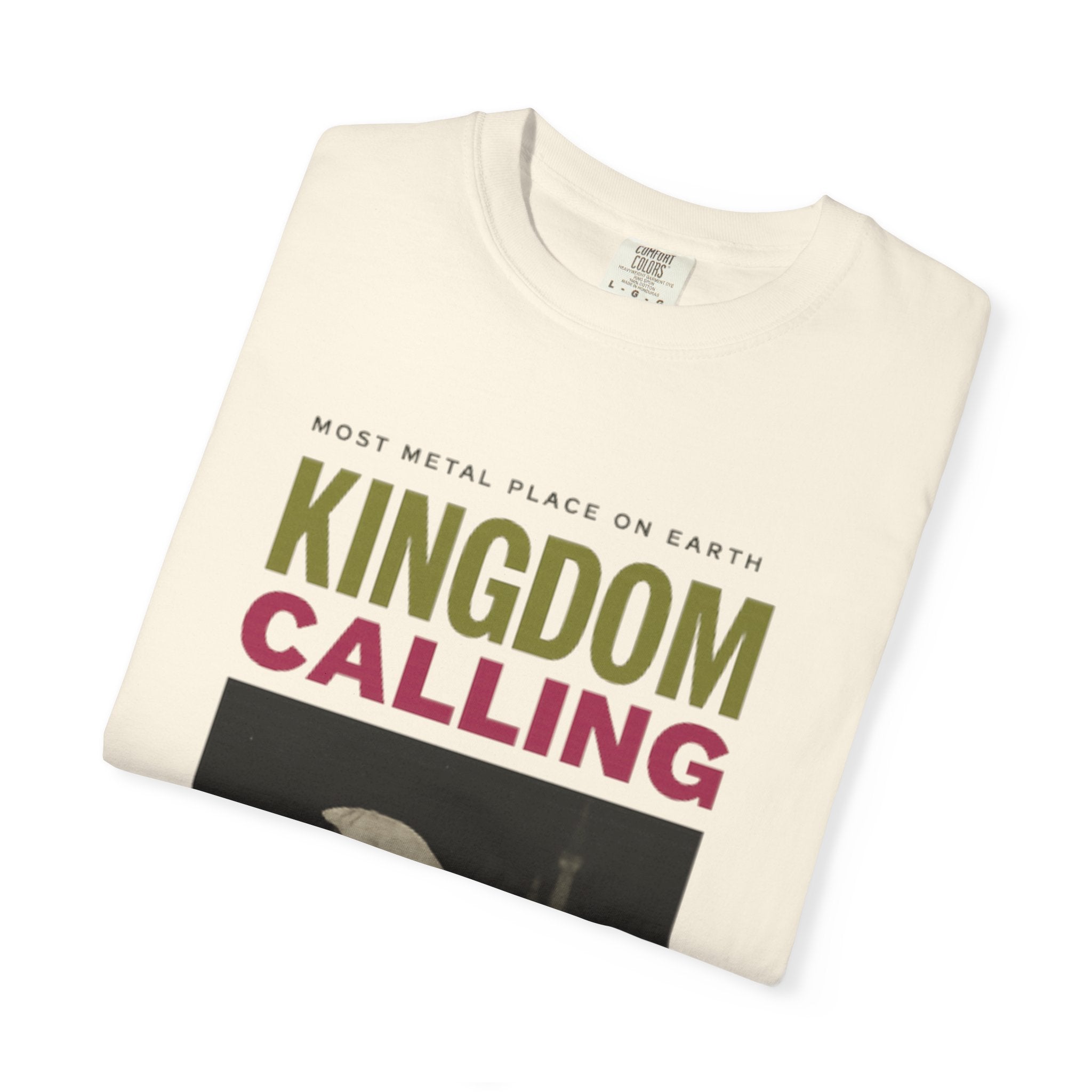 Kingdom Calling Graphic T-Shirt Rock the Park Most Metal Place on Earth