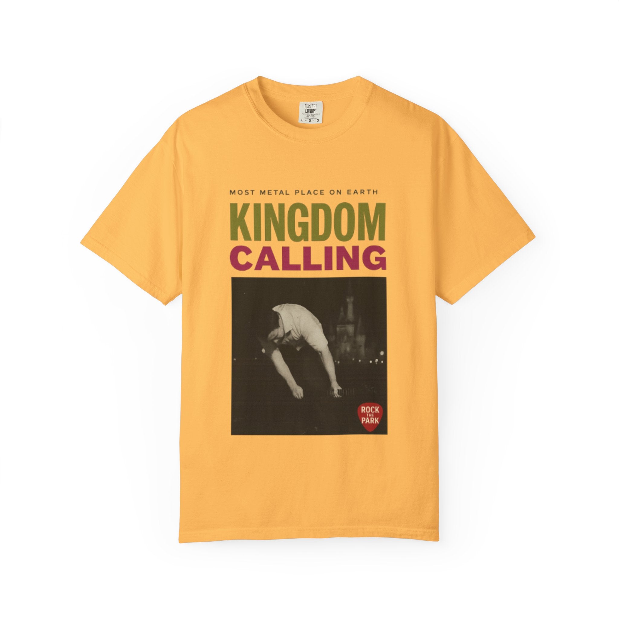 Kingdom Calling Graphic T-Shirt Rock the Park Most Metal Place on Earth