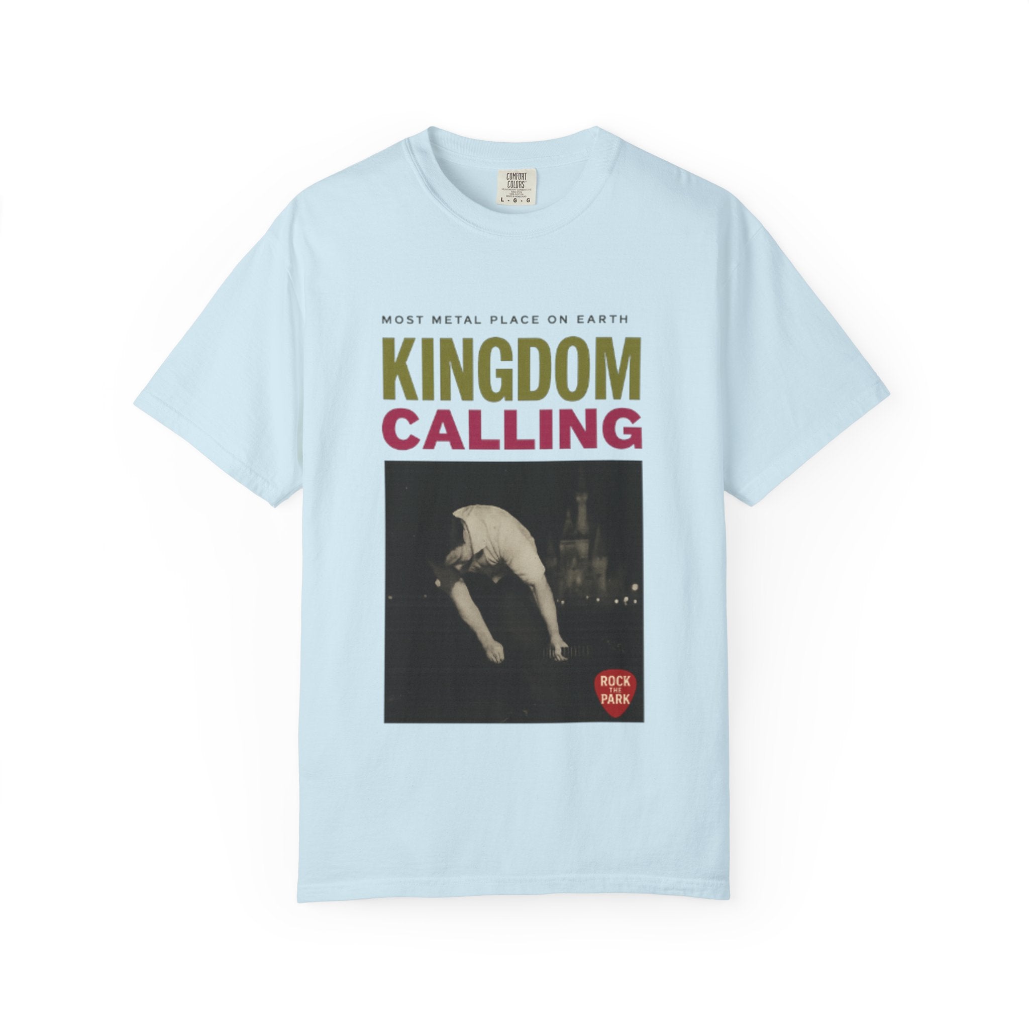 Kingdom Calling Graphic T-Shirt Rock the Park Most Metal Place on Earth