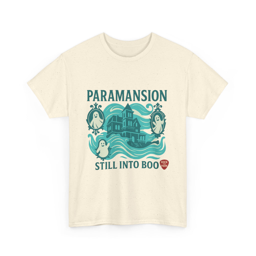 Paramansion Haunted House T‑Shirt — "Still Into Boo" Rock the Park