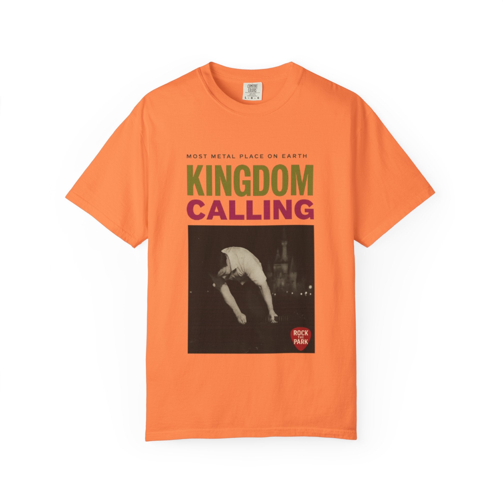 Kingdom Calling Graphic T-Shirt Rock the Park Most Metal Place on Earth