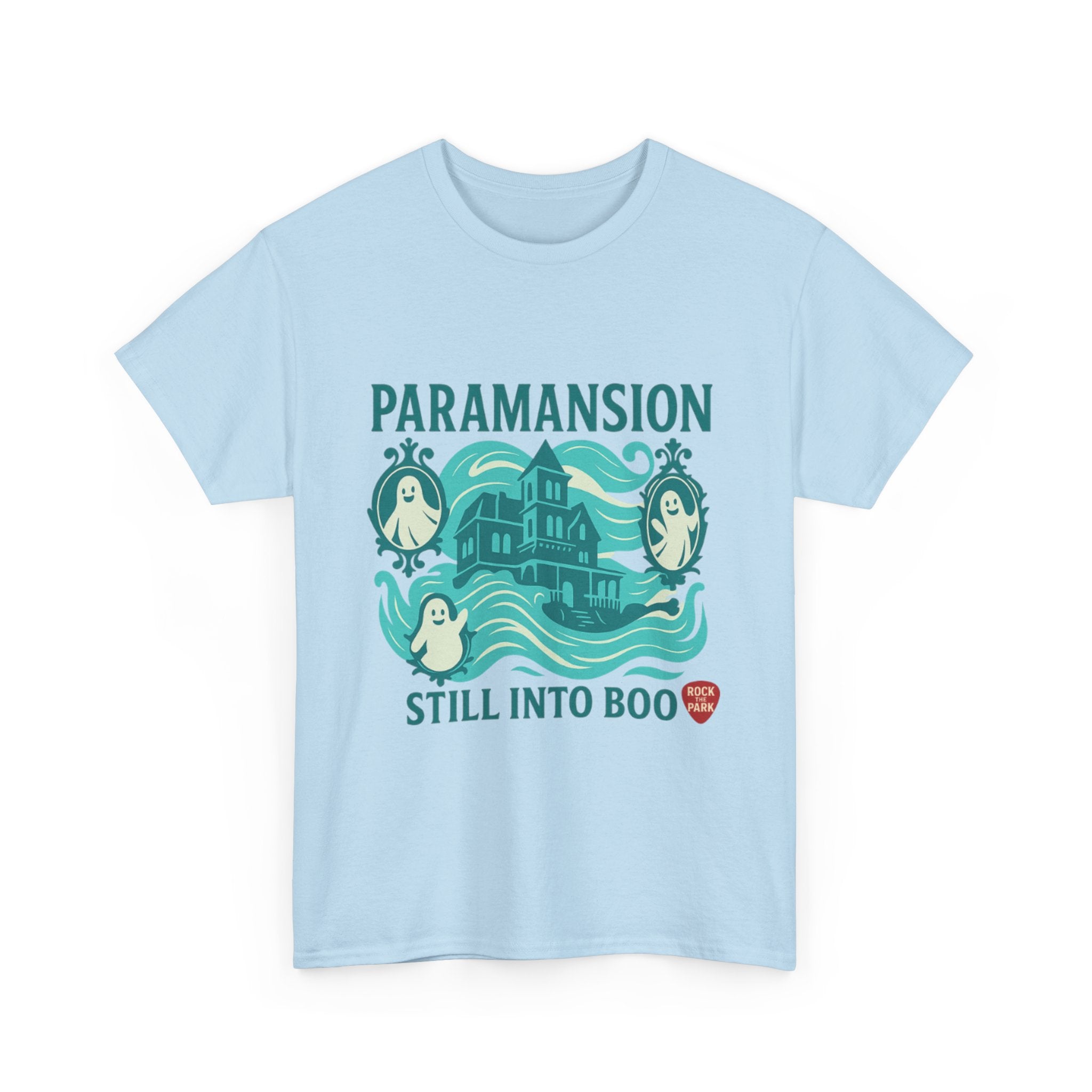 Paramansion Haunted House T‑Shirt — "Still Into Boo" Rock the Park