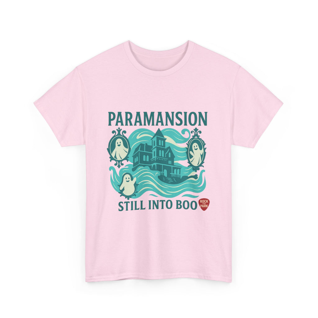Paramansion Haunted House T‑Shirt — "Still Into Boo" Rock the Park