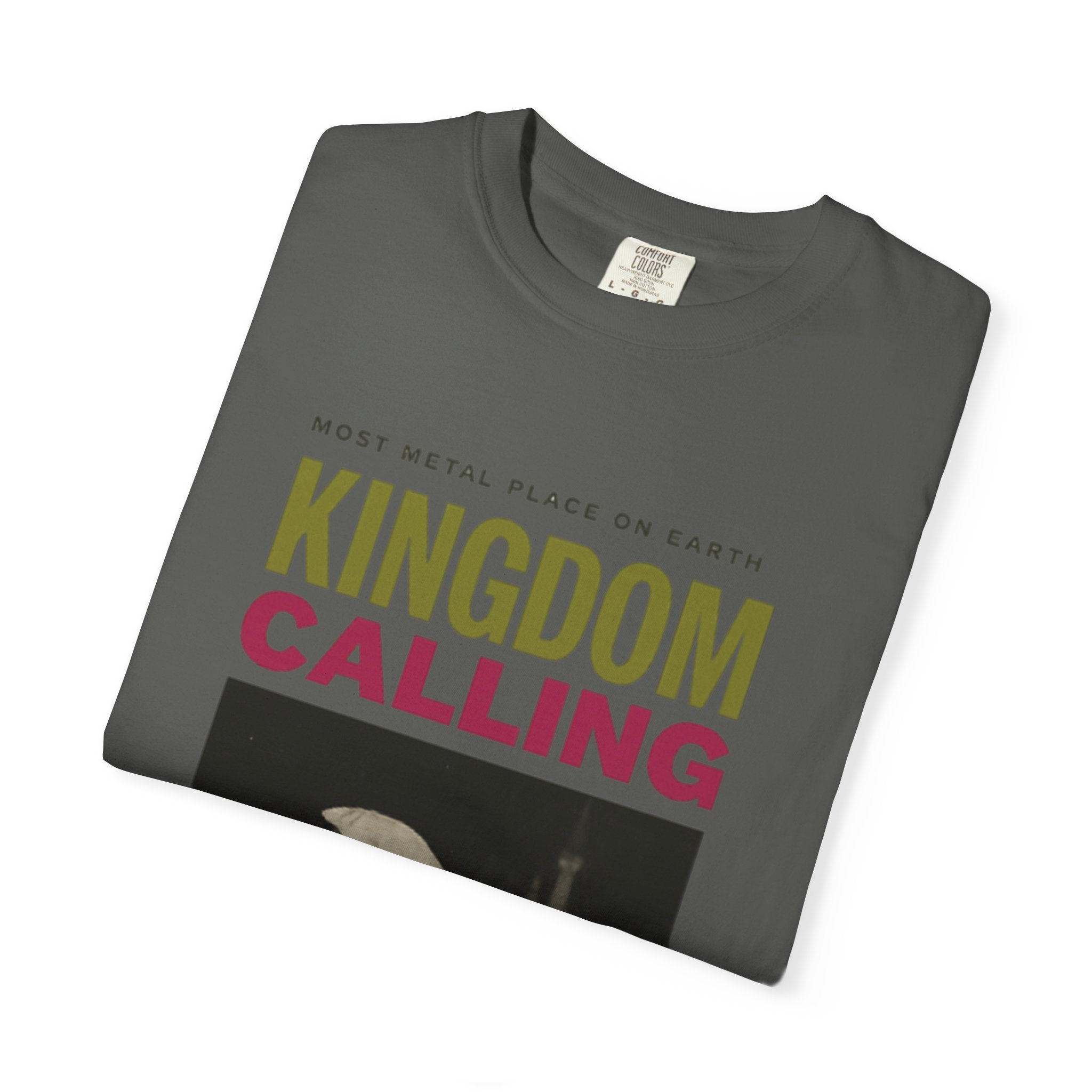 Kingdom Calling Graphic T-Shirt Rock the Park Most Metal Place on Earth