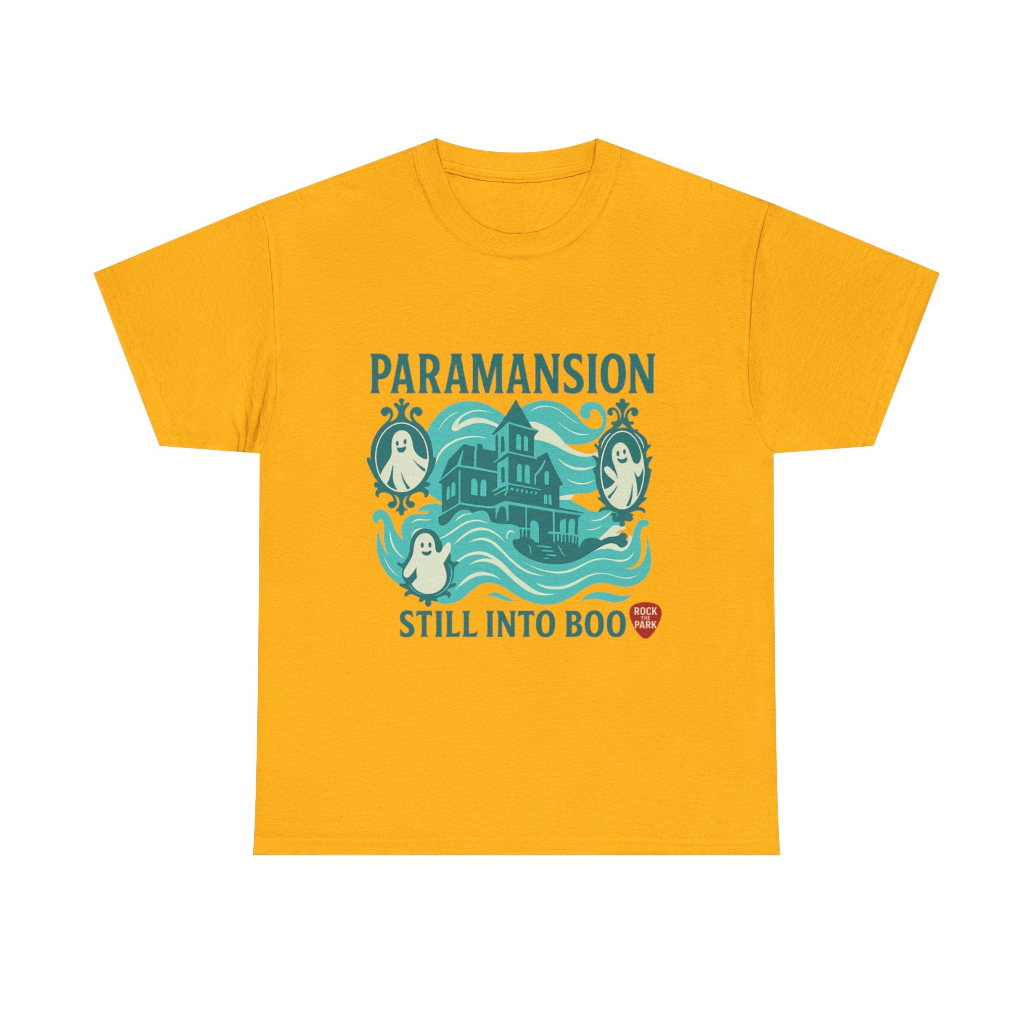 Paramansion Haunted House T‑Shirt — "Still Into Boo" Rock the Park