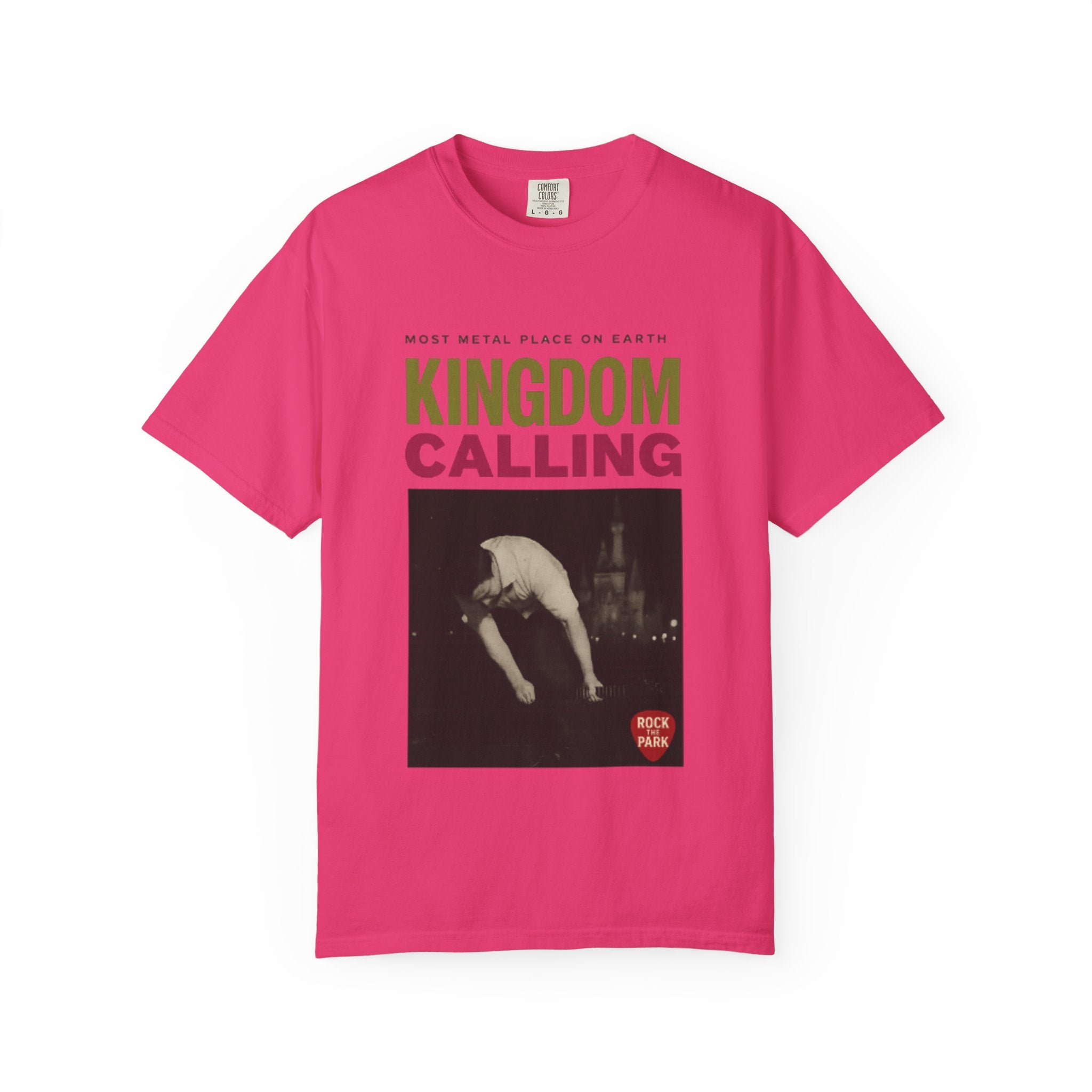 Kingdom Calling Graphic T-Shirt Rock the Park Most Metal Place on Earth
