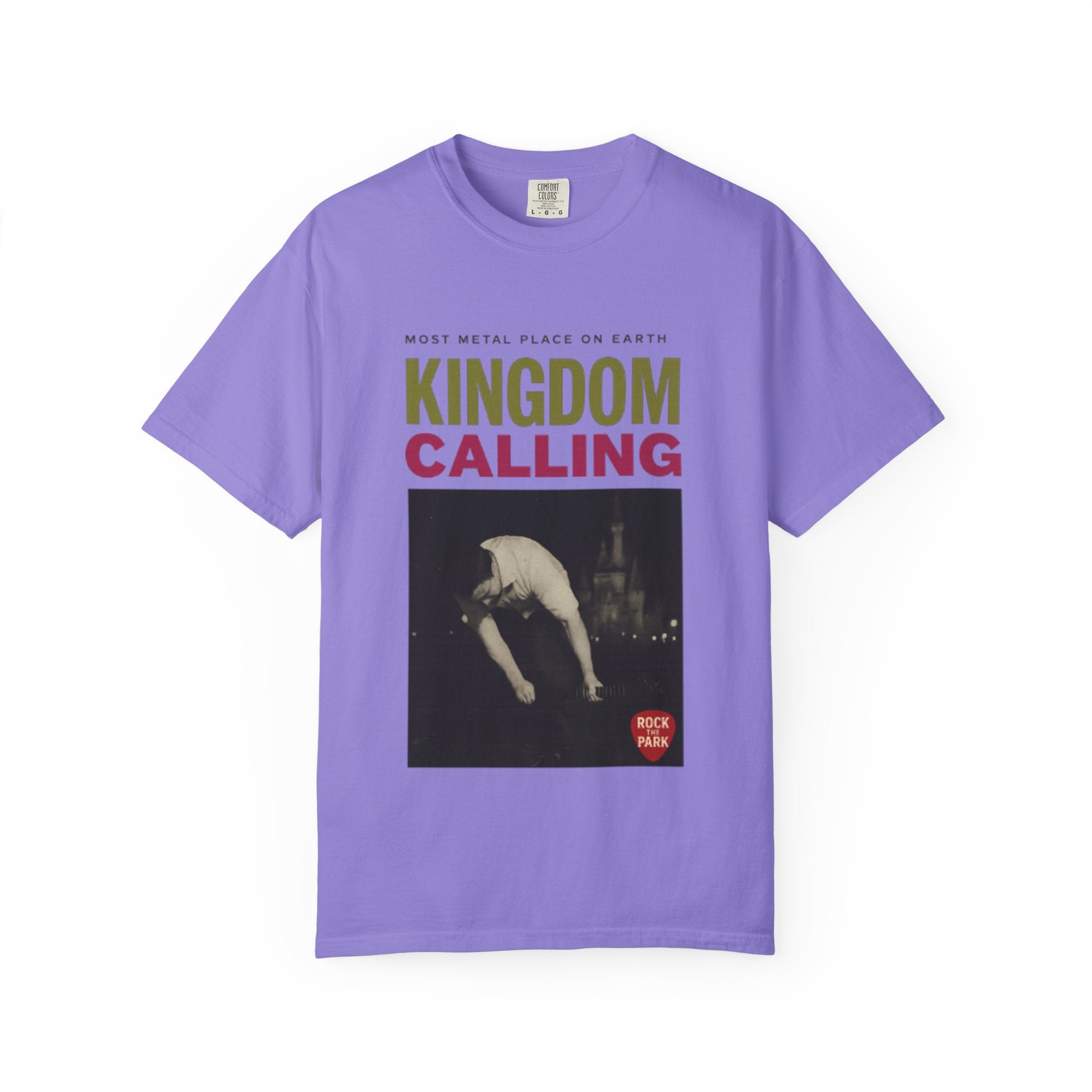 Kingdom Calling Graphic T-Shirt Rock the Park Most Metal Place on Earth