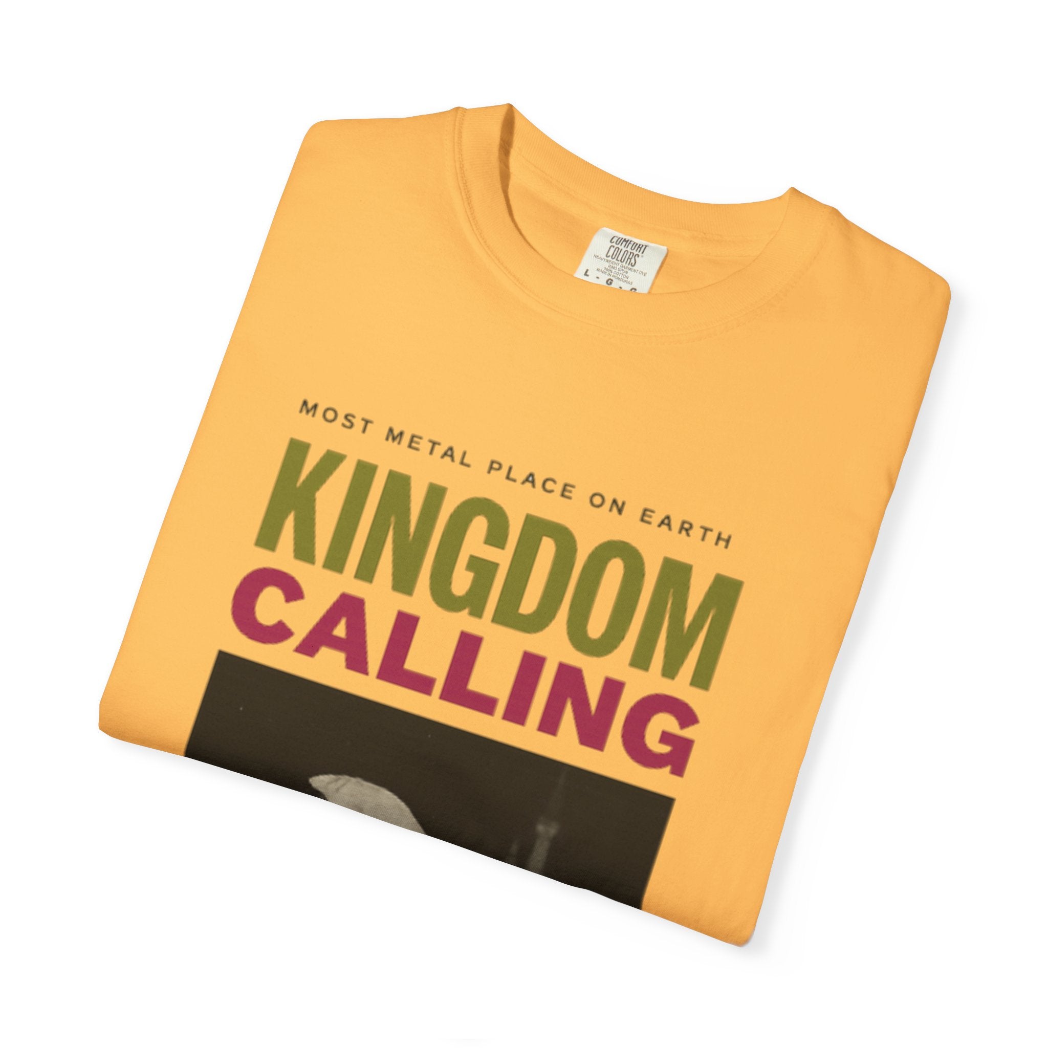 Kingdom Calling Graphic T-Shirt Rock the Park Most Metal Place on Earth