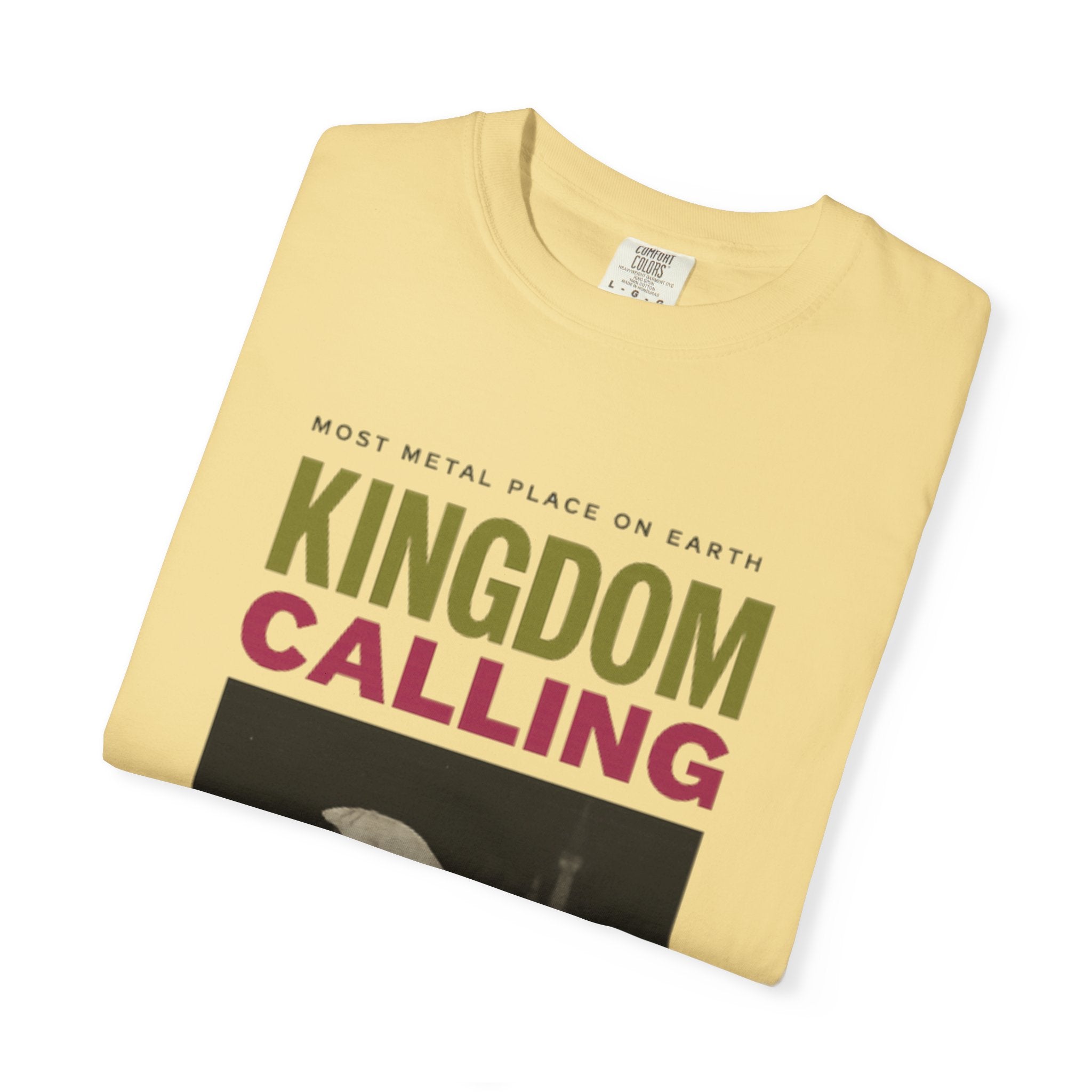 Kingdom Calling Graphic T-Shirt Rock the Park Most Metal Place on Earth