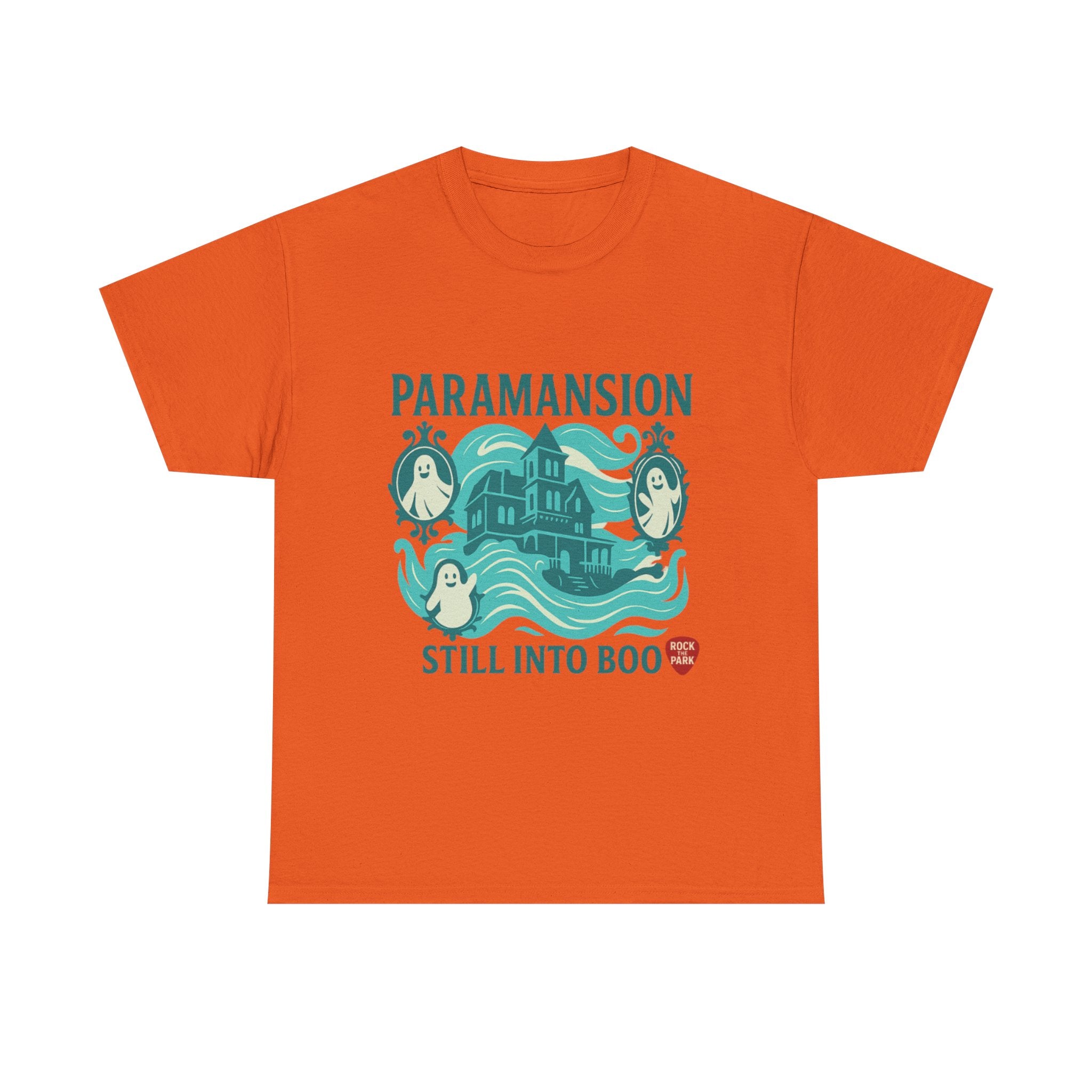 Paramansion Haunted House T‑Shirt — "Still Into Boo" Rock the Park