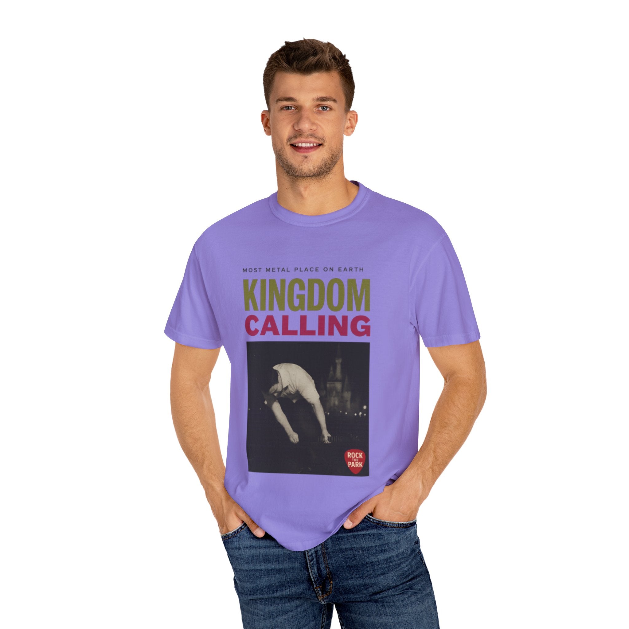Kingdom Calling Graphic T-Shirt Rock the Park Most Metal Place on Earth