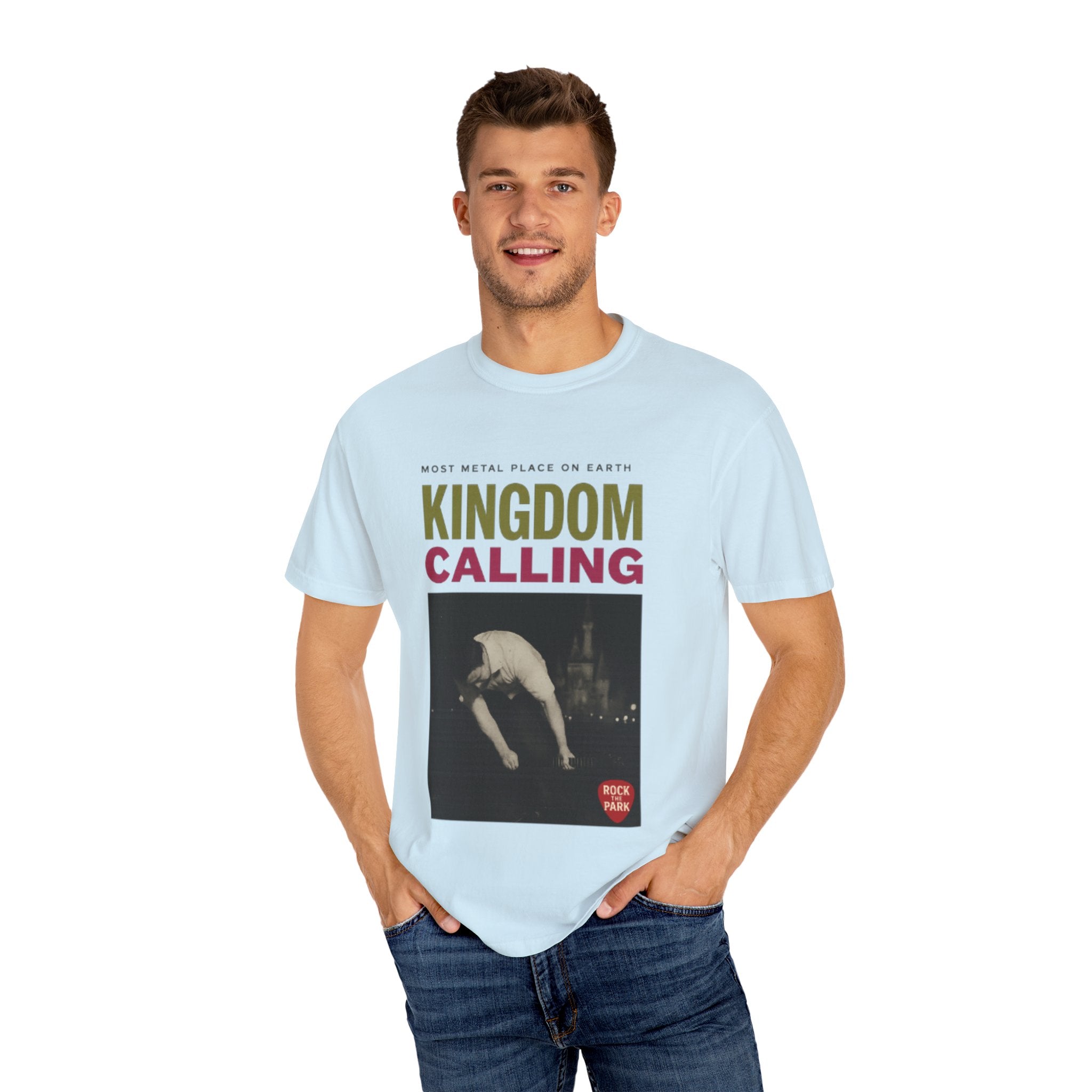 Kingdom Calling Graphic T-Shirt Rock the Park Most Metal Place on Earth