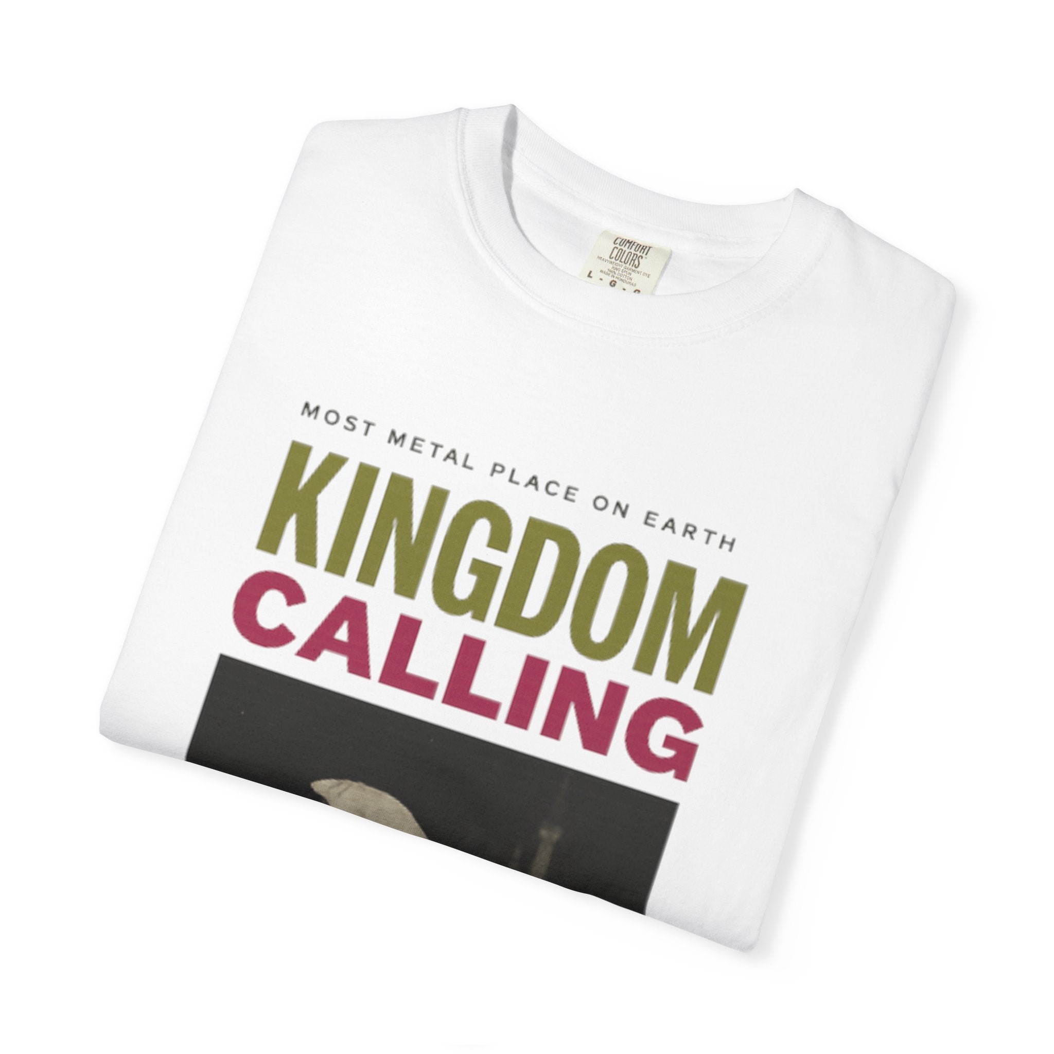 Kingdom Calling Graphic T-Shirt Rock the Park Most Metal Place on Earth